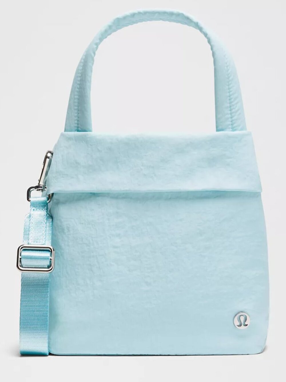 BNWT Lululemon On My Level Small Tote Bag 5L, Foam Cloud / Silver